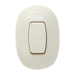 Interruptor simple, 10A-250V, 1 mód. OVAL Marfil P52