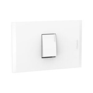 Interruptor unipolar simple 10AX-250V blanco c/ placa blanco AH2100EB