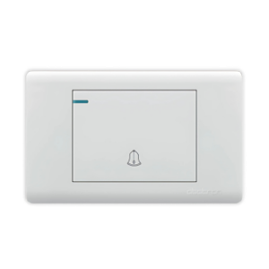 Pulsador Simple Empotrable Abatron Platinum